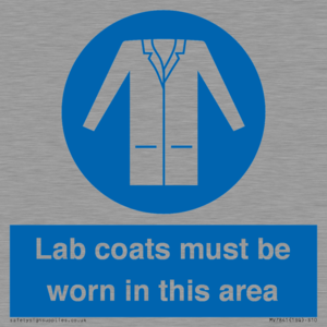 Lab coats must be worn in this area